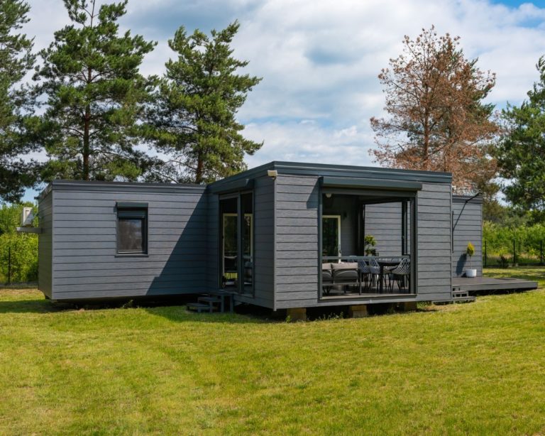 Domek mobilny 56 m2 z tarasem na Mazowszu Vero Homes